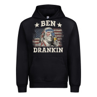 Black Ben Drankin 4th of July Patriotic Funny T-Shirt Urban Hoodie - artisFamous