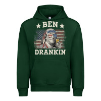 Forest Green Ben Drankin 4th of July Patriotic Funny T-Shirt Urban Hoodie - artisFamous
