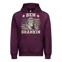 Mauve Wine Ben Drankin 4th of July Patriotic Funny T-Shirt Urban Hoodie - artisFamous