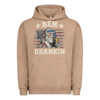 Pigment Burro Ben Drankin 4th of July Patriotic Funny T-Shirt Urban Hoodie - artisFamous
