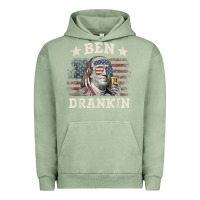Pigment Oil Green Ben Drankin 4th of July Patriotic Funny T-Shirt Urban Hoodie - artisFamous