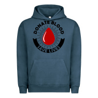 Pigment Midnight Navy donate blood save lives blood donor Urban Hoodie - artisFamous