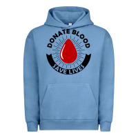 Pigment Pebble Blue donate blood save lives blood donor Urban Hoodie - artisFamous