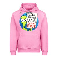 Fuchsia Pink dont take me to your leader Urban Hoodie - artisFamous
