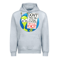 Heather Grey dont take me to your leader Urban Hoodie - artisFamous