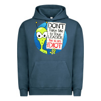 Pigment Midnight Navy dont take me to your leader Urban Hoodie - artisFamous