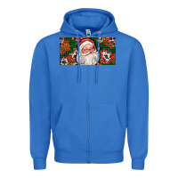 True Royal christmas with santa Zipper Hoodie - AdoDesignShop