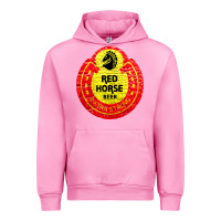 Fuchsia Pink red horse Urban Hoodie - artisFamous