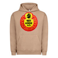 Pigment Burro red horse Urban Hoodie - artisFamous