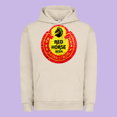Red Horse Urban Hoodie Designed By Artisfamous