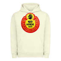 Pigment Pistachio red horse Urban Hoodie - artisFamous