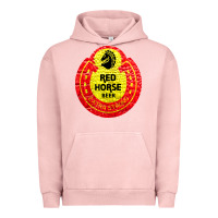 Pigment Salmon red horse Urban Hoodie - artisFamous