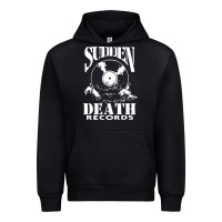 Black sudden death records Urban Hoodie - artisFamous