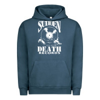 Pigment Midnight Navy sudden death records Urban Hoodie - artisFamous