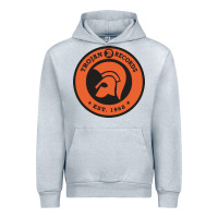 Heather Grey trojann records est 1968 Urban Hoodie - artisFamous