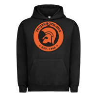 Pigment Black trojann records est 1968 Urban Hoodie - artisFamous