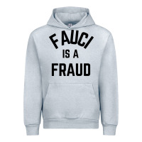 Heather Grey fauci is a fraud Urban Hoodie - artisFamous