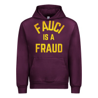 Mauve Wine fauci is a fraud Urban Hoodie - artisFamous