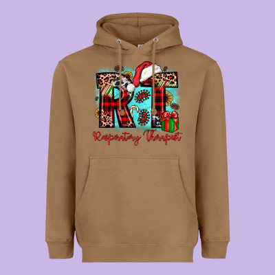 Christmas Rt Respiratory Therapist Heavyweight Hoodie Designed By Jahusdesignshop