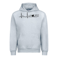 Heather Grey house music heartbeat Urban Hoodie - artisFamous
