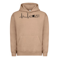 Pigment Burro house music heartbeat Urban Hoodie - artisFamous