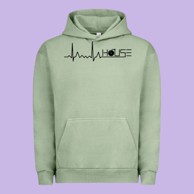 House Music Heartbeat Urban Hoodie Designed By Artisfamous