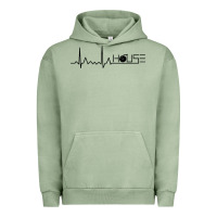 Pigment Oil Green house music heartbeat Urban Hoodie - artisFamous