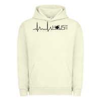Pigment Pistachio house music heartbeat Urban Hoodie - artisFamous