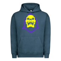 Pigment Midnight Navy skeletor retro Urban Hoodie - artisFamous