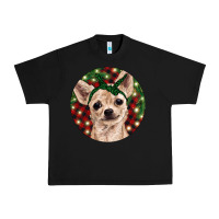 Black Christmas Chihuahua With Buffalo Plaid Urban Heavy Tee - RanaPortraitStore