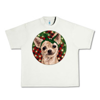 Christmas Chihuahua With Buffalo Plaid Urban Heavy Tee | Teevron