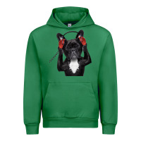 Emerald french bulldog dj style Urban Hoodie - artisFamous