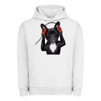 Pigment Lunar Rock french bulldog dj style Urban Hoodie - artisFamous