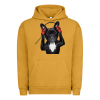 Pigment Peanut Butter french bulldog dj style Urban Hoodie - artisFamous