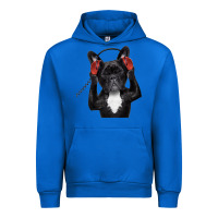 Cobalt french bulldog dj style Urban Hoodie - artisFamous