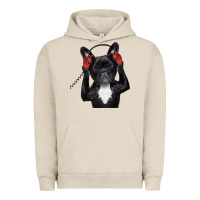 Pigment French Oak french bulldog dj style Urban Hoodie - artisFamous