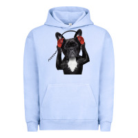 Pigment Grape Ice french bulldog dj style Urban Hoodie - artisFamous