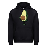 Black funny fruit avocado Urban Hoodie - artisFamous
