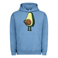 Pigment Pebble Blue funny fruit avocado Urban Hoodie - artisFamous