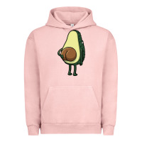 Pigment Salmon funny fruit avocado Urban Hoodie - artisFamous