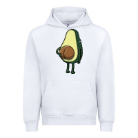 White funny fruit avocado Urban Hoodie - artisFamous