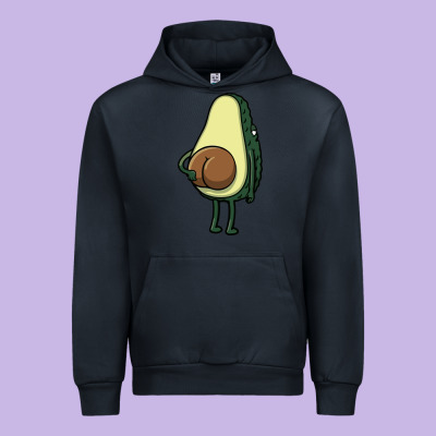 Funny Fruit Avocado Urban Hoodie Designed By Artisfamous