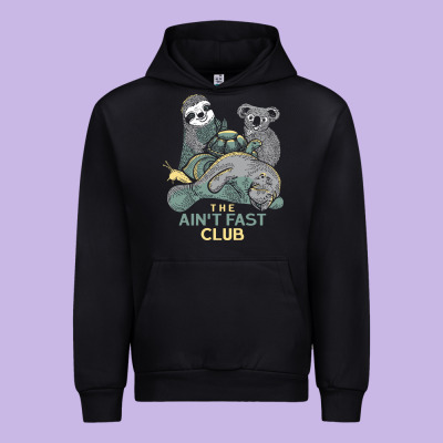 The Ain't Fast Club Urban Hoodie Designed By Artisfamous