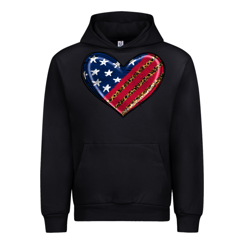 Leopard With American Flag Urban Hoodie by RanaPortraitStore | Teevron