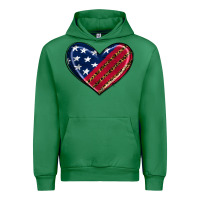 Emerald leopard with american flag Urban Hoodie - RanaPortraitStore