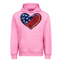 Fuchsia Pink leopard with american flag Urban Hoodie - RanaPortraitStore