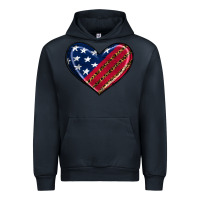 Navy leopard with american flag Urban Hoodie - RanaPortraitStore