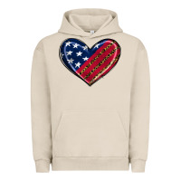 Pigment French Oak leopard with american flag Urban Hoodie - RanaPortraitStore