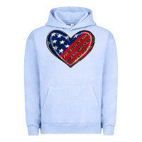 Pigment Grape Ice leopard with american flag Urban Hoodie - RanaPortraitStore