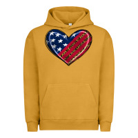 Pigment Peanut Butter leopard with american flag Urban Hoodie - RanaPortraitStore